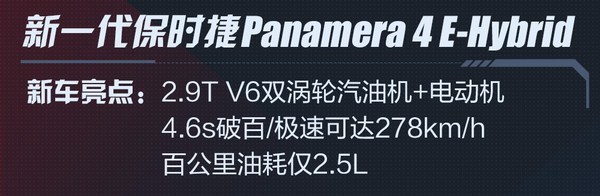 新一代保时捷Panamera 4 E-Hybrid